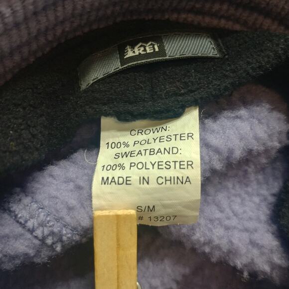 REI Women Corduroy Fleece Lined Crown Winter Bucket Hat - Picture 4 of 4